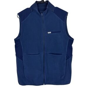 Figs On Shift Fleece Vest Mens Large Navy Pockets Healthcare Scrubs MXXOW1008